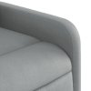 Masážní polohovací křeslo světle šedé textil 374174