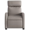 Masážní polohovací křeslo taupe textil 374181