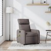 Masážní polohovací křeslo taupe textil 374181