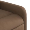 Polohovací křeslo hnědé textil 374169
