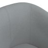 Klubové křeslo světle šedé textil 356429