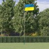 Vlajka Ukrajiny a stožár 6,23 m hliník 3210073