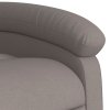 Elektrické polohovací křeslo taupe textil 3204076
