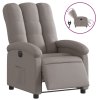 Elektrické polohovací křeslo taupe textil 3204076