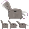 Elektrické polohovací křeslo taupe textil 3204076