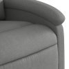 Zvedací polohovací křeslo tmavě šedé textil 3204165
