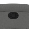 Zvedací polohovací křeslo tmavě šedé textil 3204165