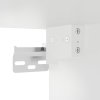 Nástěnný noční stolek s LED osvětlením bílý 836812