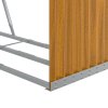 Stojan na dřevo světle hnědý 120 x 45 x 100 cm pozinkovaná ocel 364583