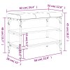 Lavice s botníkem kouřový dub 62 x 32 x 47 cm kompozitní dřevo 835154