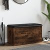 Úložná lavice kouřový dub 82 x 42 x 45 cm kompozitní dřevo 835051