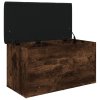 Úložná lavice kouřový dub 82 x 42 x 45 cm kompozitní dřevo 835051