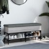 Lavice s botníkem šedá sonoma 102 x 32 x 45 cm kompozitní dřevo 835180