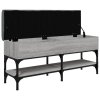 Lavice s botníkem šedá sonoma 102 x 32 x 45 cm kompozitní dřevo 835180