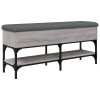 Lavice s botníkem šedá sonoma 102 x 32 x 45 cm kompozitní dřevo 835180