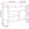 Lavice s botníkem kouřový dub 65,5x32x57,5 cm kompozitní dřevo 835204