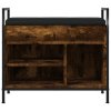 Lavice s botníkem kouřový dub 65,5x32x57,5 cm kompozitní dřevo 835204