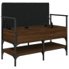 Lavice s botníkem hnědý dub 85,5x42x57,5 cm kompozitní dřevo 835233