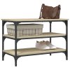 Lavice s botníkem dub sonoma 70 x 38,5 x 49 cm kompozitní dřevo 839039