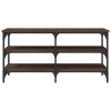 Lavice s botníkem hnědý dub 100 x 38,5 x 49 cm kompozitní dřevo 839047