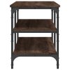 Lavice s botníkem hnědý dub 100 x 38,5 x 49 cm kompozitní dřevo 839047