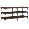 Lavice s botníkem hnědý dub 100 x 38,5 x 49 cm kompozitní dřevo 839047
