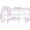 Lavice s botníkem hnědý dub 100 x 38,5 x 49 cm kompozitní dřevo 839047