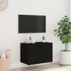 Nástěnná TV skříňka s LED osvětlením černá 60 x 35 x 41 cm 837304