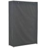 Šatní skříň šedá 110 x 40 x 170 cm textil 248189