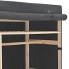 Šatní skříň šedá 110 x 40 x 170 cm textil 248189