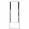 Konzolový stolek 110 x 30 x 70 cm nerezová ocel a sklo 350025