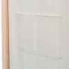 3dílný paraván krémový 120 x 170 x 4 cm textil 42975