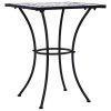 Mozaikový bistro stolek modrobílý 60 cm keramika 46706
