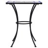 Mozaikový bistro stolek modrobílý 60 cm keramika 46706
