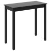 Barový stůl MDF černý 115 x 55 x 107 cm 240378