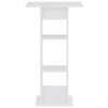 Barový stůl bílý 60 x 60 x 110 cm 280205