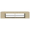 TV skříňka s LED osvětlením dub sonoma 135 x 39 x 30 cm 804232