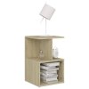Noční stolky 2 ks sonoma dub 35 x 35 x 55 cm kompozitní dřevo 806353