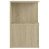 Noční stolky 2 ks sonoma dub 35 x 35 x 55 cm kompozitní dřevo 806353