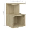 Noční stolky 2 ks sonoma dub 35 x 35 x 55 cm kompozitní dřevo 806353