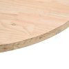 Stolní deska Ø 70 x 2,5 cm masivní borové dřevo 813648