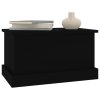 Úložný box černý 50 x 30 x 28 cm kompozitní dřevo 816497
