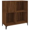 Skříňka na LP desky hnědý dub 84,5x38x89 cm kompozitní dřevo 832004
