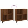 Skříňka na LP desky hnědý dub 84,5x38x89 cm kompozitní dřevo 832004