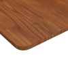 Čtvercová stolní deska tmavě hnědá 80x80x1,5 cm ošetřený dub 343018