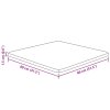 Čtvercová stolní deska tmavě hnědá 80x80x1,5 cm ošetřený dub 343018