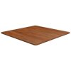 Čtvercová stolní deska tmavě hnědá 80x80x1,5 cm ošetřený dub 343018