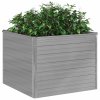 Vyvýšený zahradní záhon 100x100x77 cm pozinkovaná ocel šedá 42407