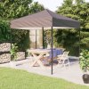 Skládací party stan taupe 2 x 2 m 93498