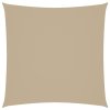 Stínící plachta oxfordská látka čtvercová 4 x 4 m béžová 135139